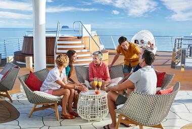 happy people on a cruise