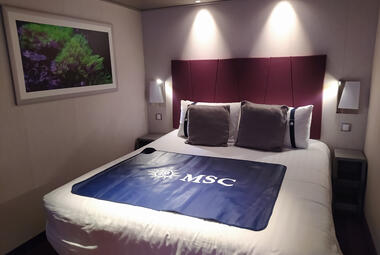 Inside room on MSC Cruise ship