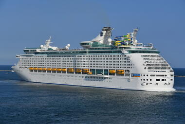 Explorer of the Seas sailing away