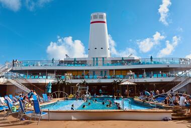 Carnival pool deck