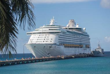 Royal Caribbean ship at the pier