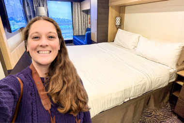 Jenna selfie in Quantum of the Seas cabin