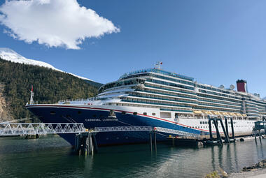 Carnival-Luminosa-Docked-Skagway-Alaska