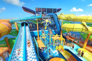 Racing Currents waterslide on Carnival Festivale