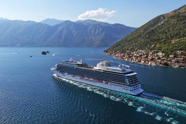 Oceania Cruises ship in Kotor