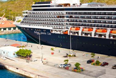 Holland America Line ship docked