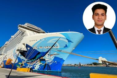 Overboard crew member
