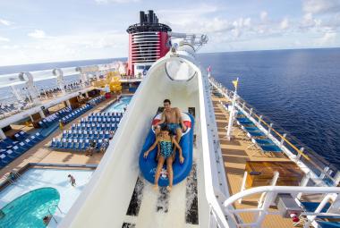 Disney ship at sea